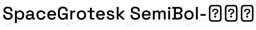 SpaceGrotesk SemiBol字体转换